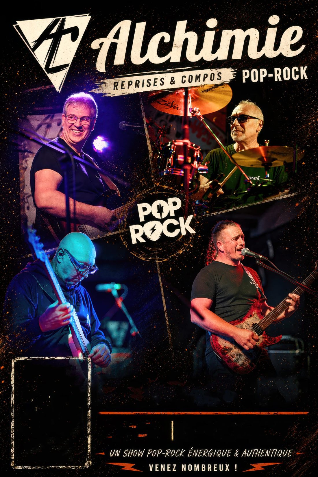 Affiche Alchimie — show pop-rock